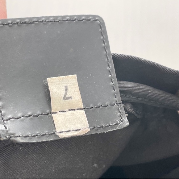 Prada black nylon triangle logo drawstring cosmetic pouch bag - Picture 10 of 10